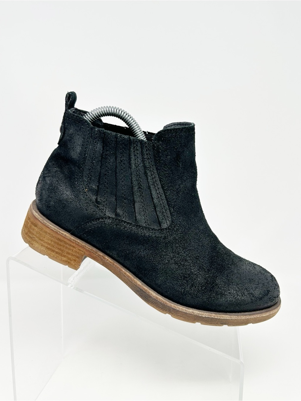 SOFFT Bellis III Chelsea Ankle Boots Black Low Block Heel Slip On Size 7.5